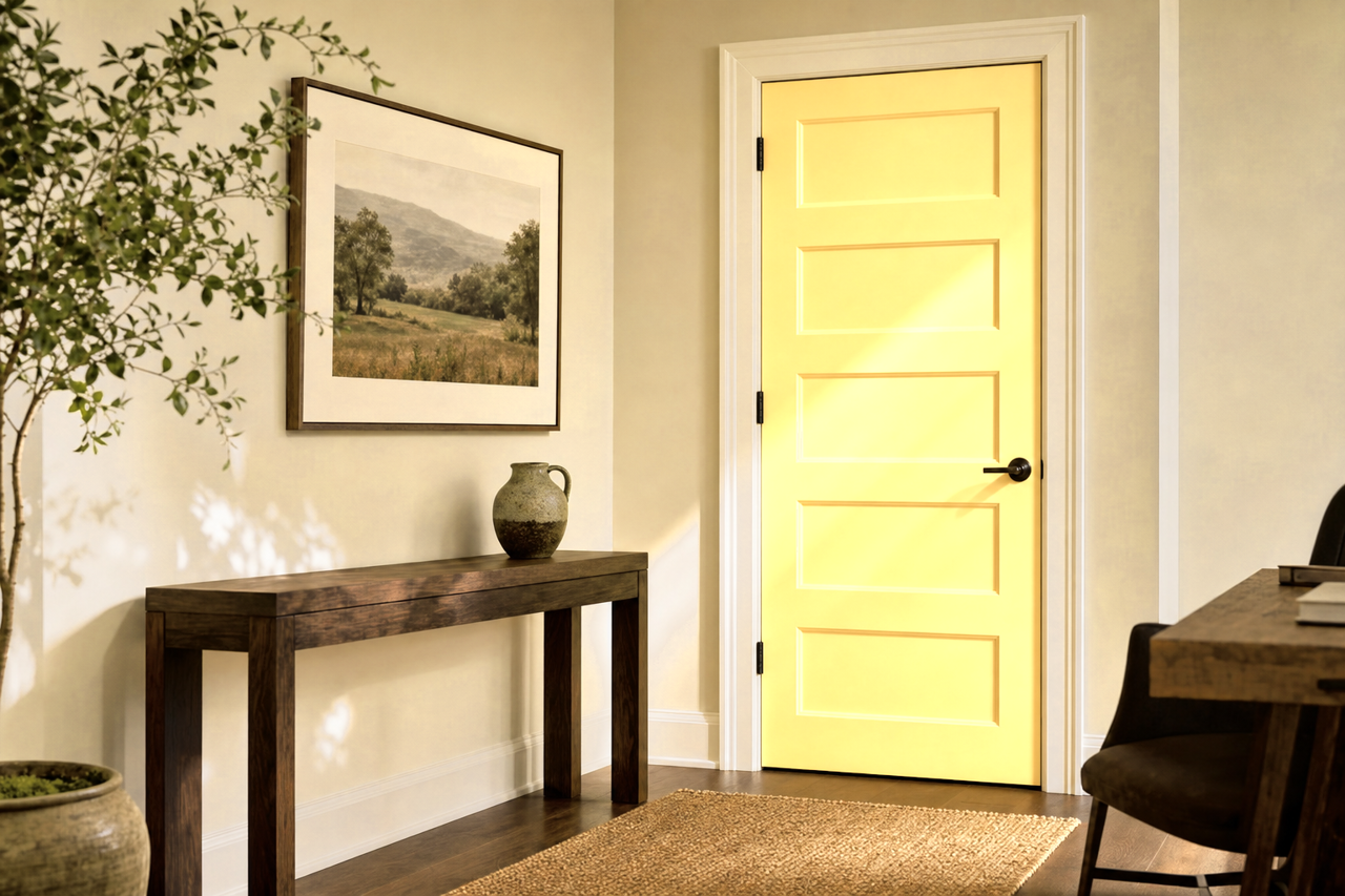 Like Butter by Valspar on interior-doors
