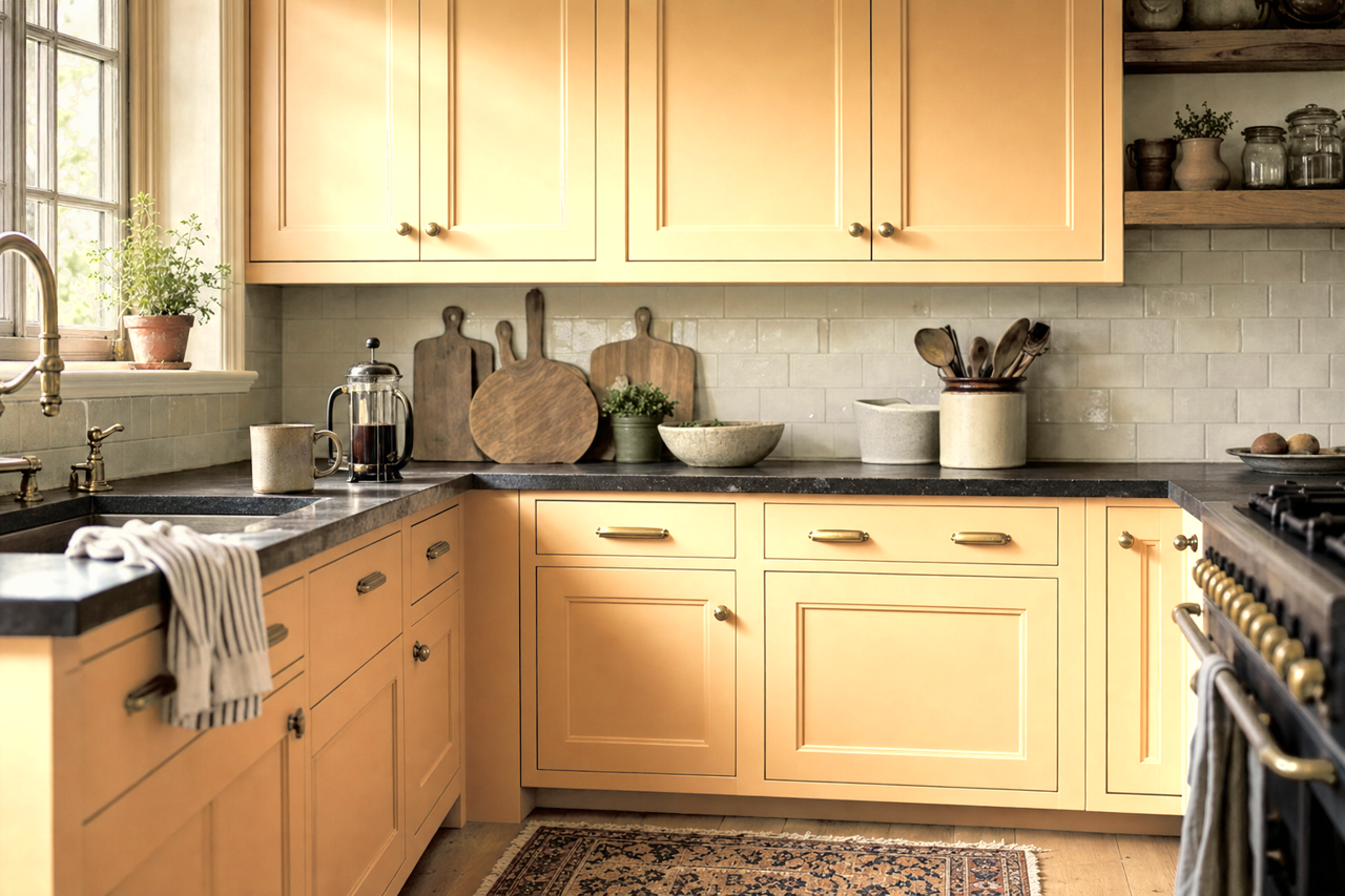 Sweet Treats by Valspar on cabinets