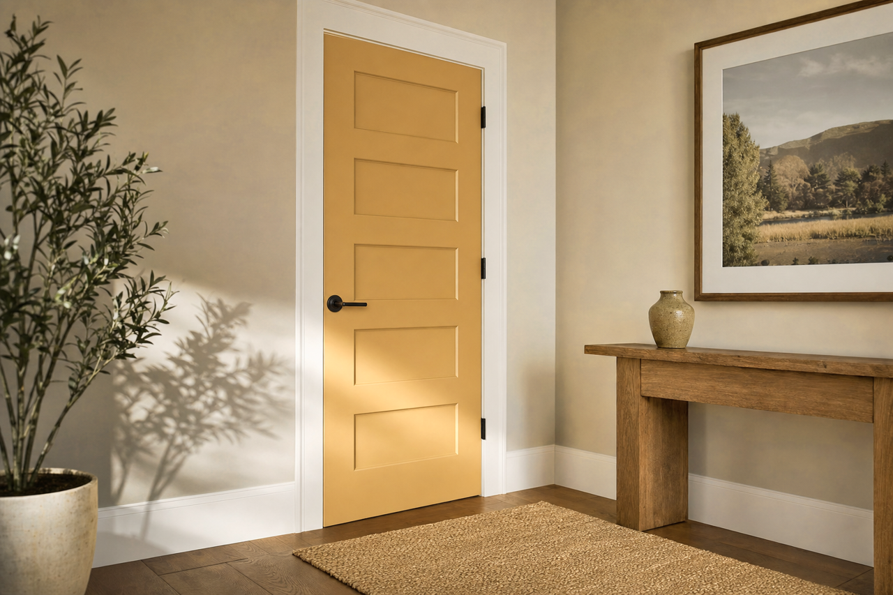 Antelope Hide by Valspar on interior-doors