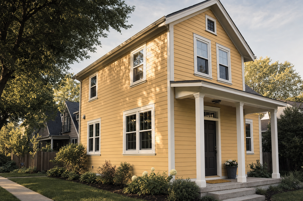 Lewis Gold by Valspar on exterior