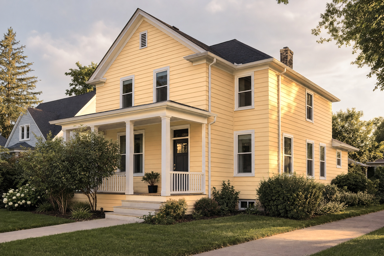 Cloudy Sunset by Valspar on exterior
