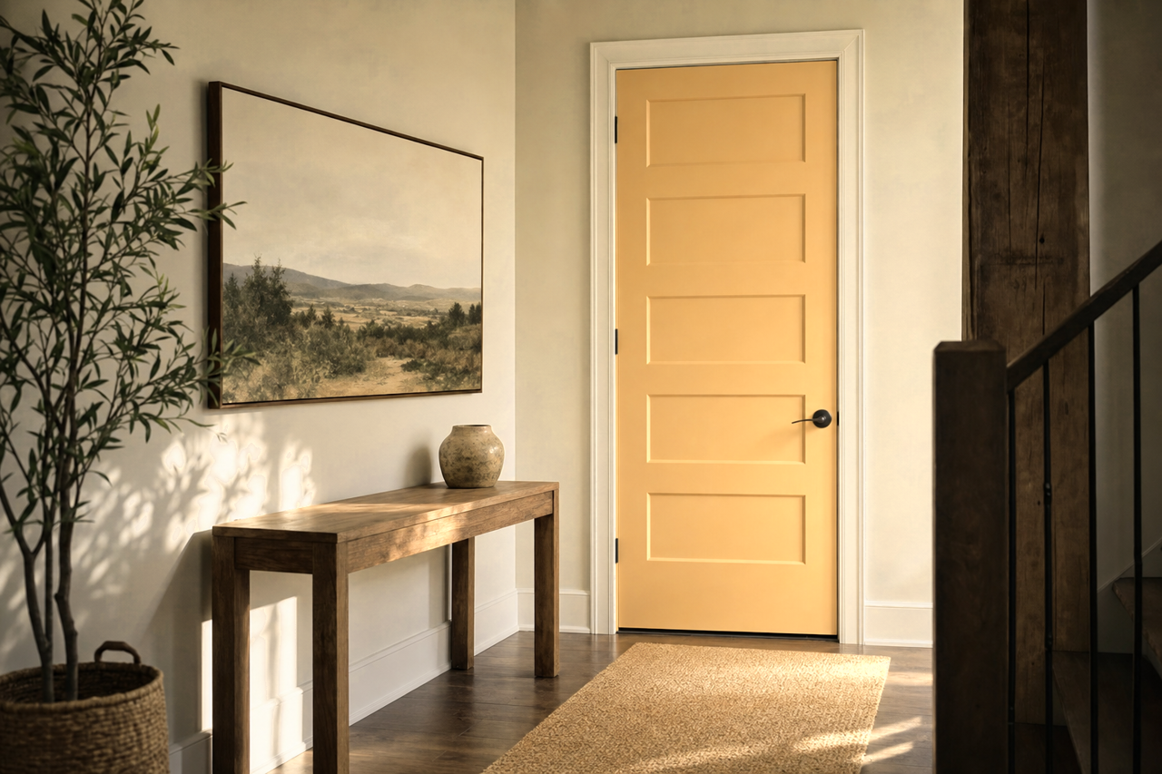 Cloudy Sunset by Valspar on interior-doors