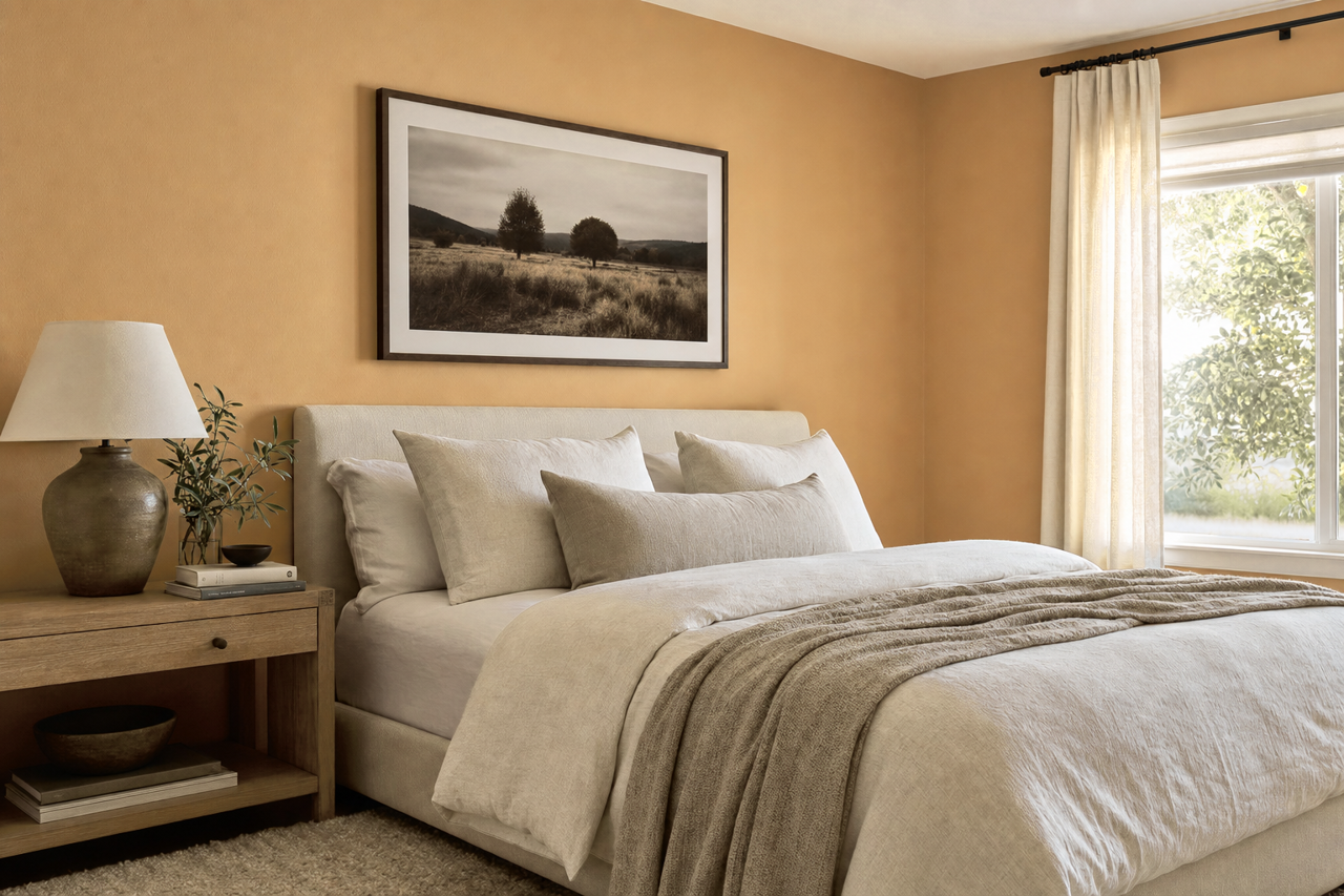 Caraway Seed by Valspar on interiors
