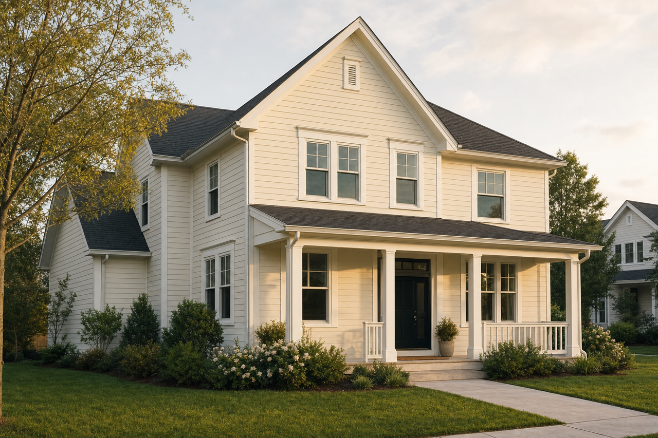 Shania's Lace by Valspar on exterior