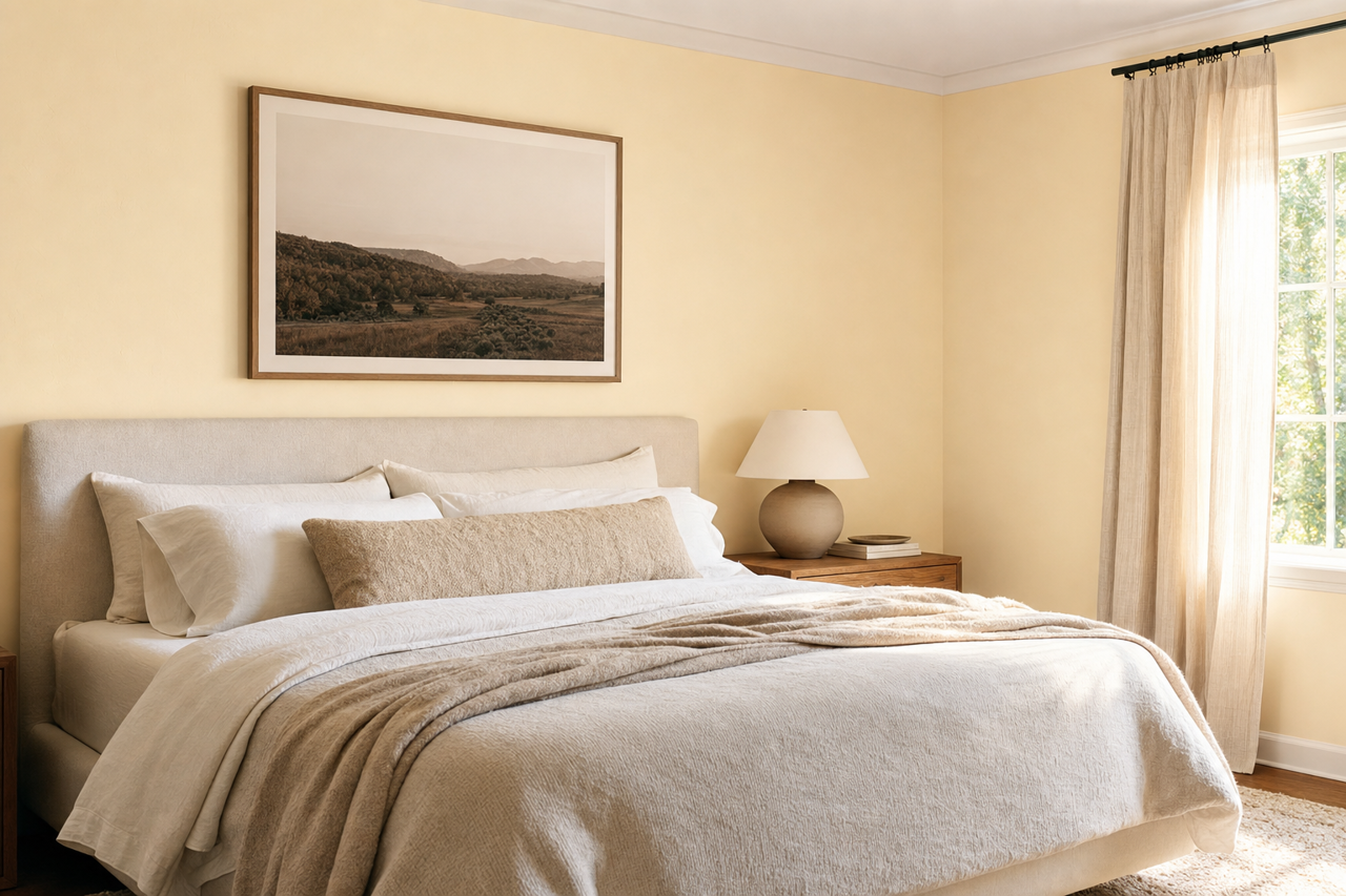 Shania's Lace by Valspar on interiors