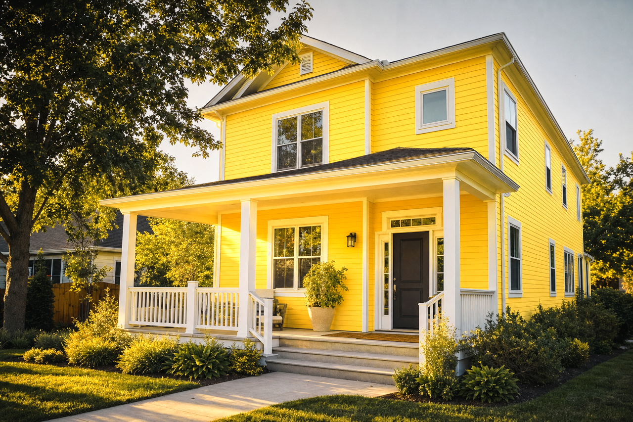 Dijon by Valspar on exterior