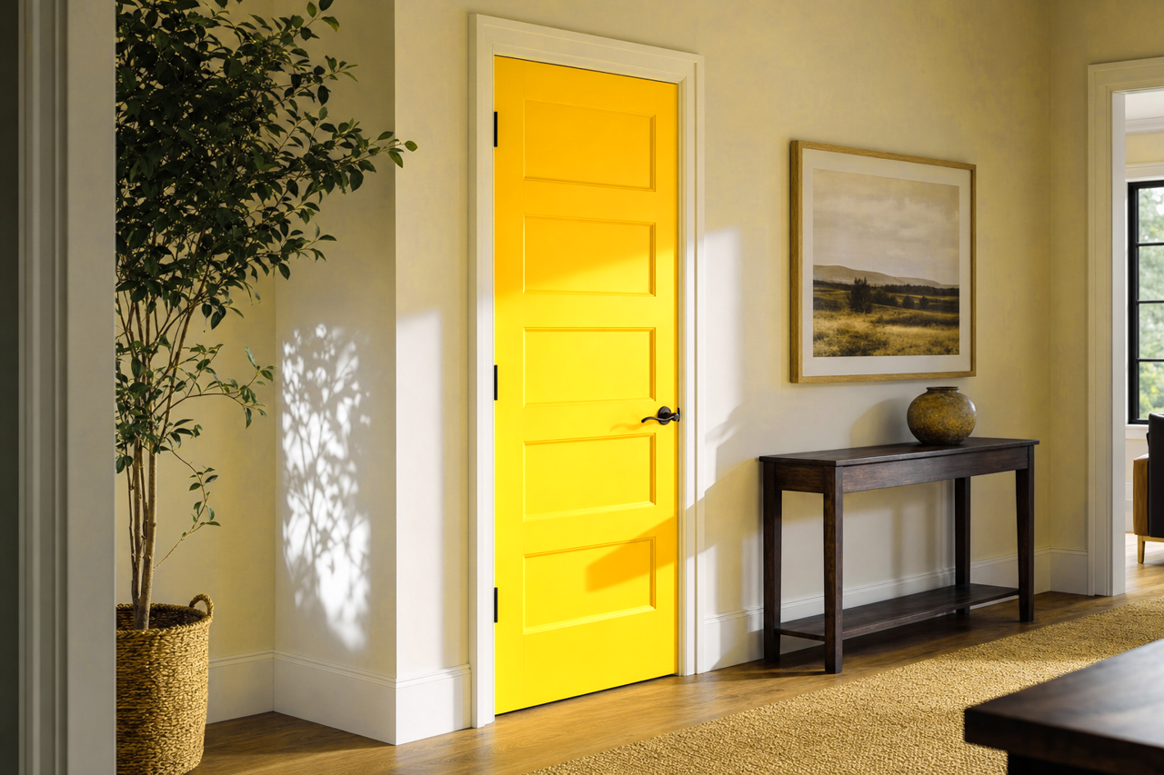 Dijon by Valspar on interior-doors