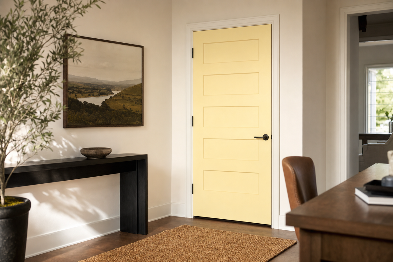 Summer Smile by Valspar on interior-doors