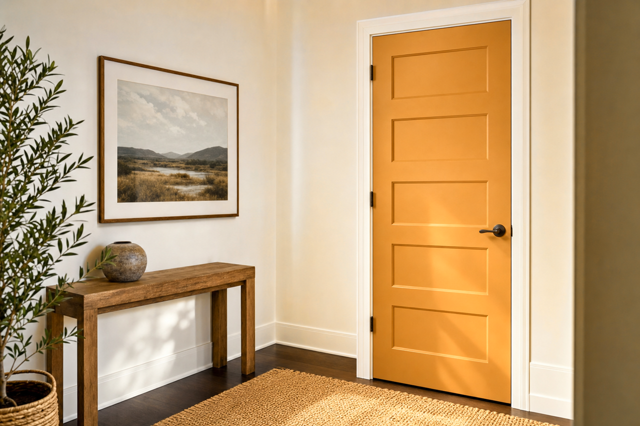 Bugle Call by Valspar on interior-doors