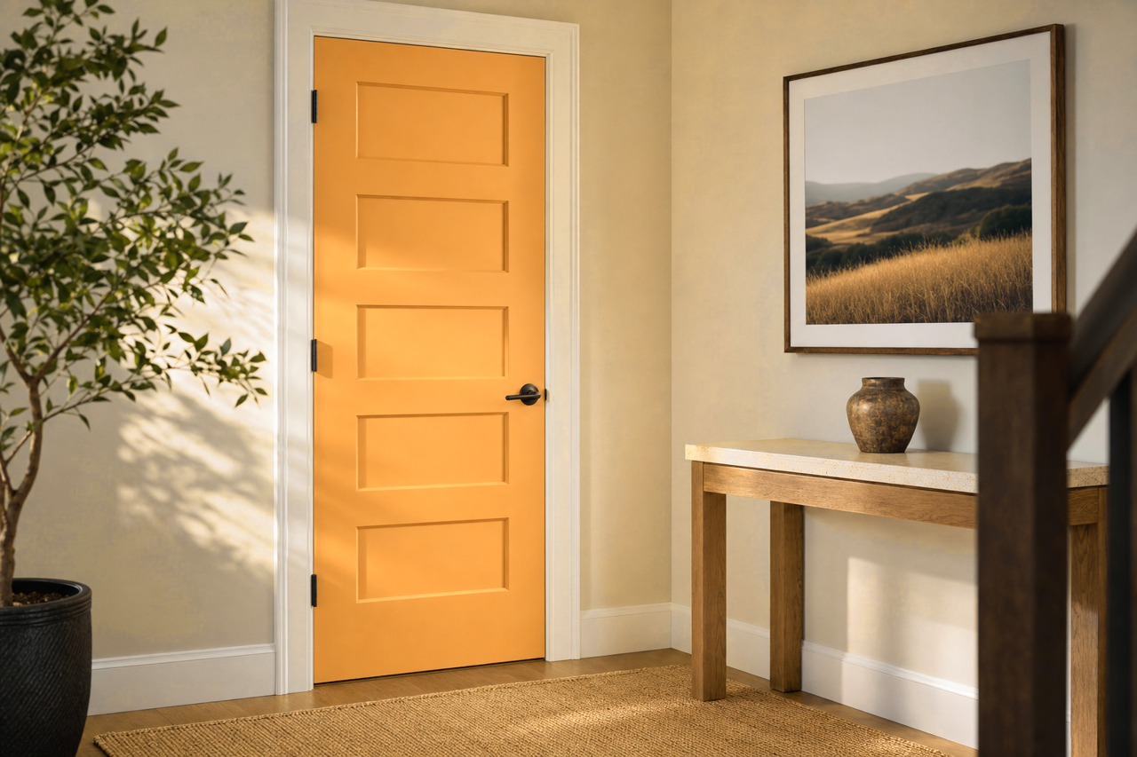Pirate's Treasure by Valspar on interior-doors