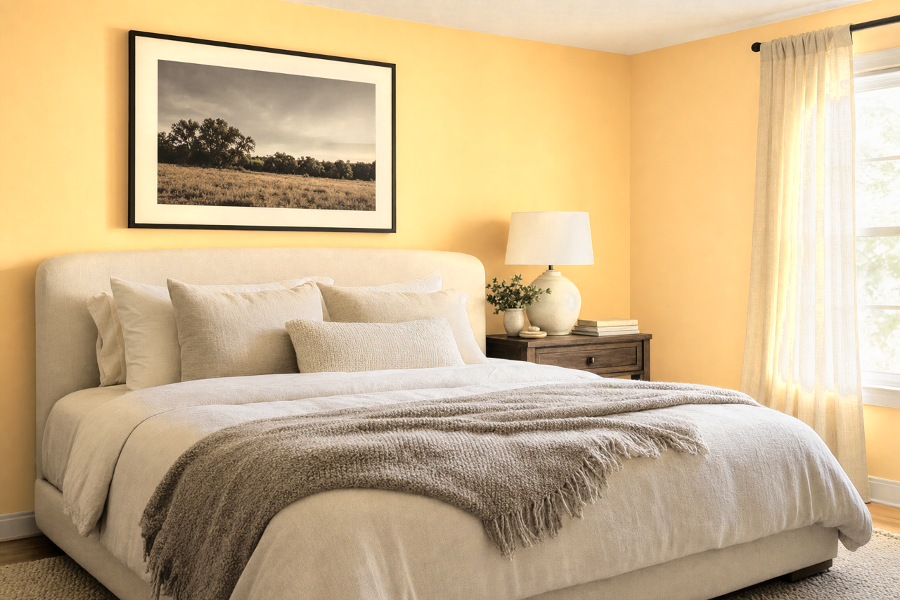 Lazy Sun by Valspar on interiors