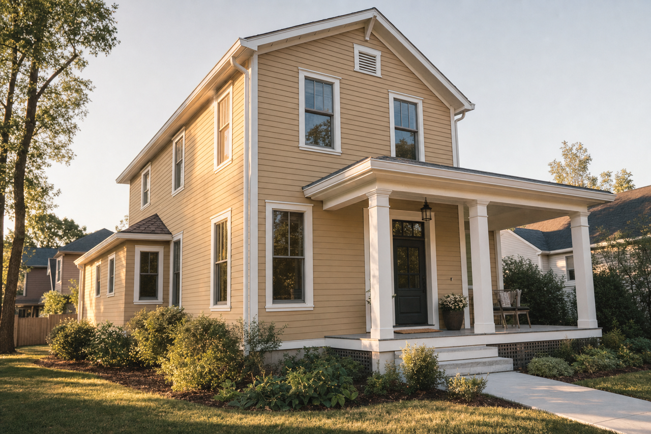 Caramel Gold by Valspar on exterior