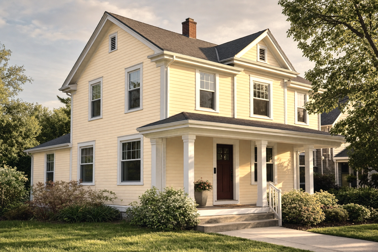 Light Amber by Valspar on exterior