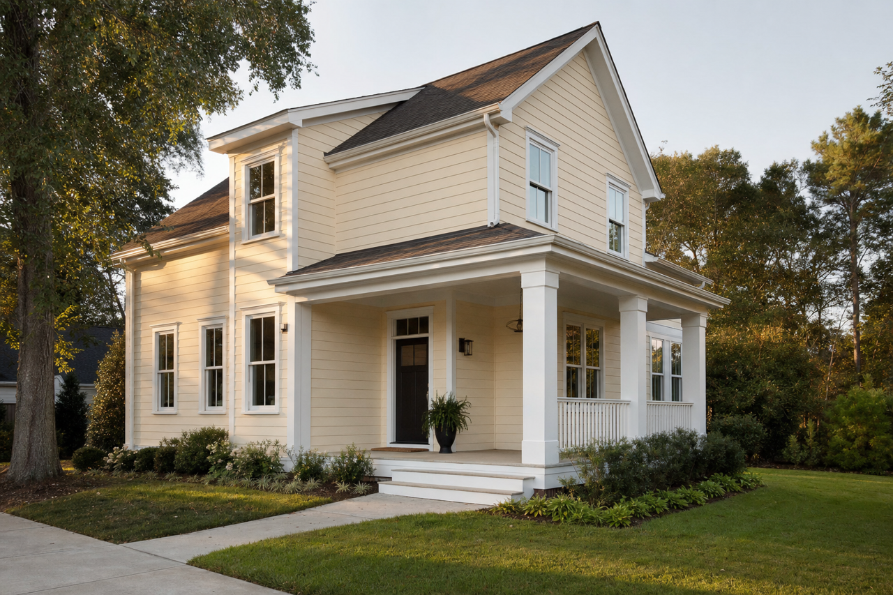 Ivory Essence by Valspar on exterior