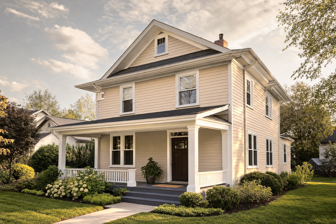 Wetland Clay by Valspar on exterior