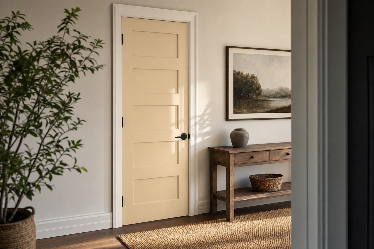 Rattan Basket by Valspar on interior-doors