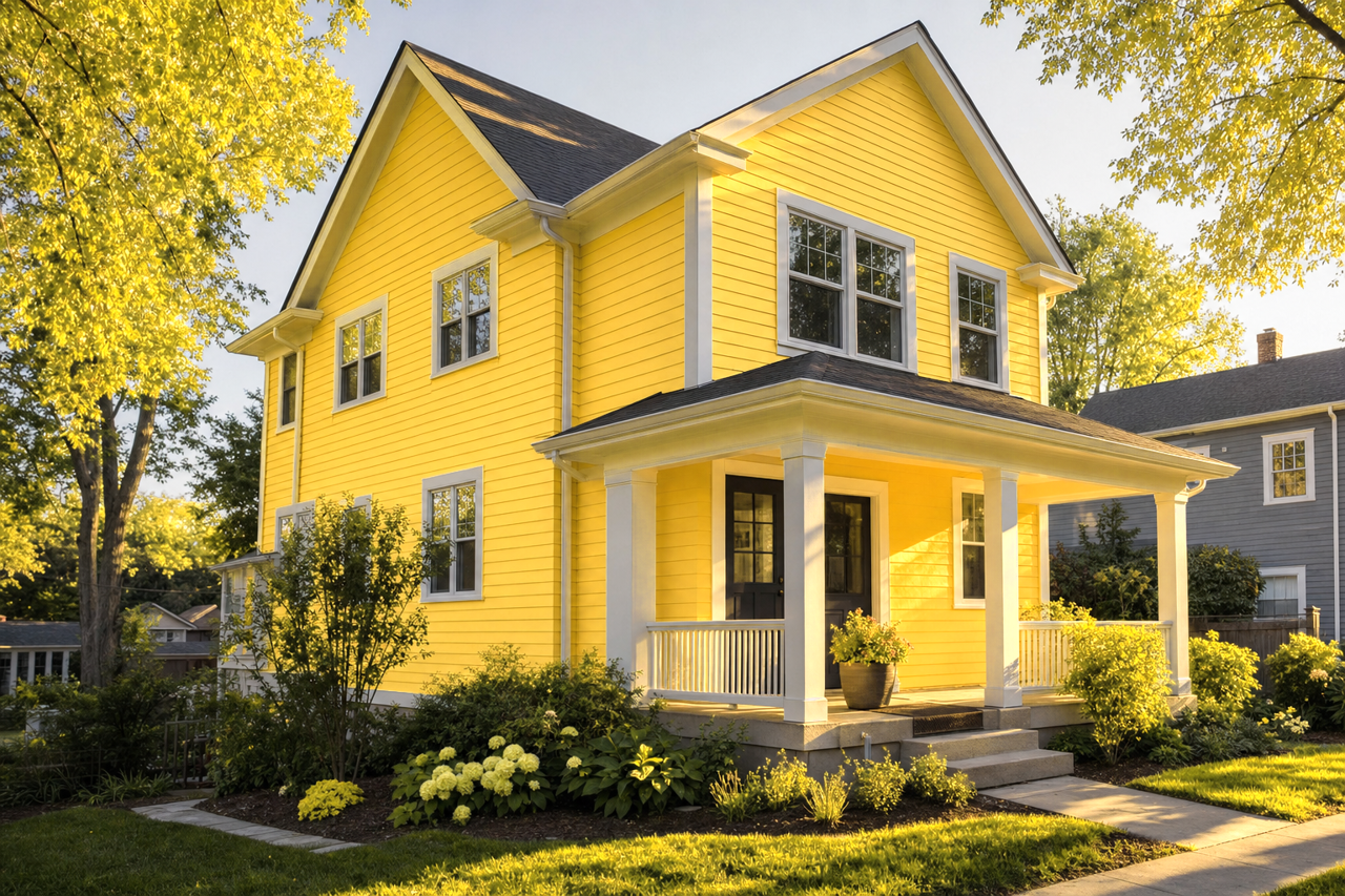 Golden Yellow by Valspar on exterior