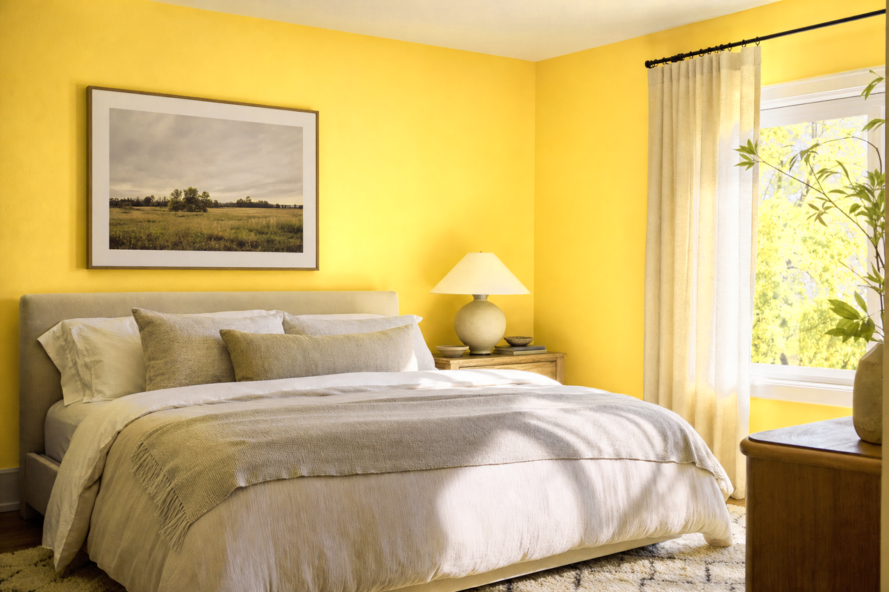 Golden Mist by Valspar on interiors