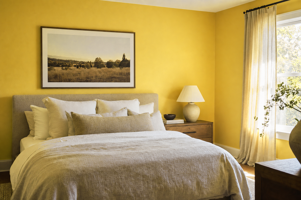 Spring Moss by Valspar on interiors