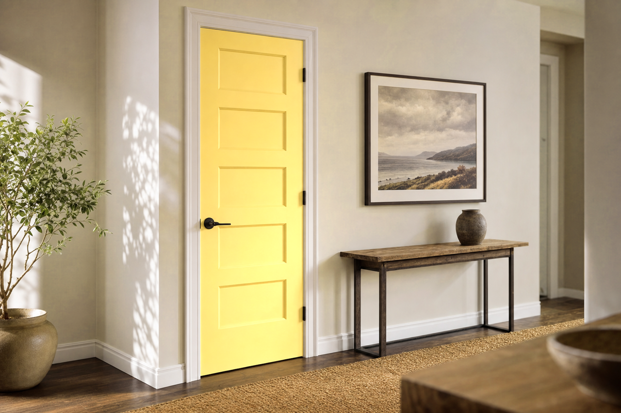Island Sun by Valspar on interior-doors