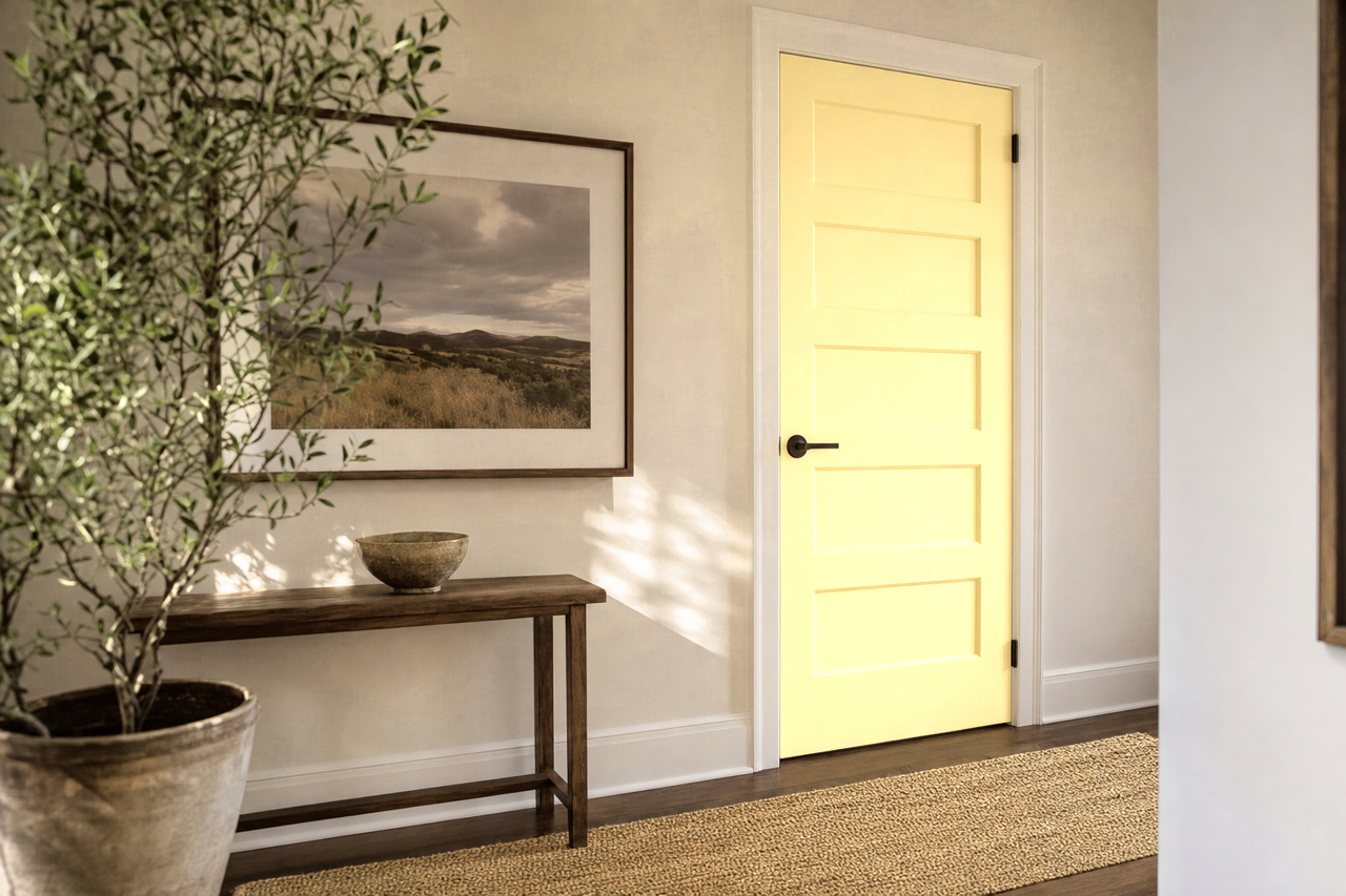 Daisy Spell by Valspar on interior-doors