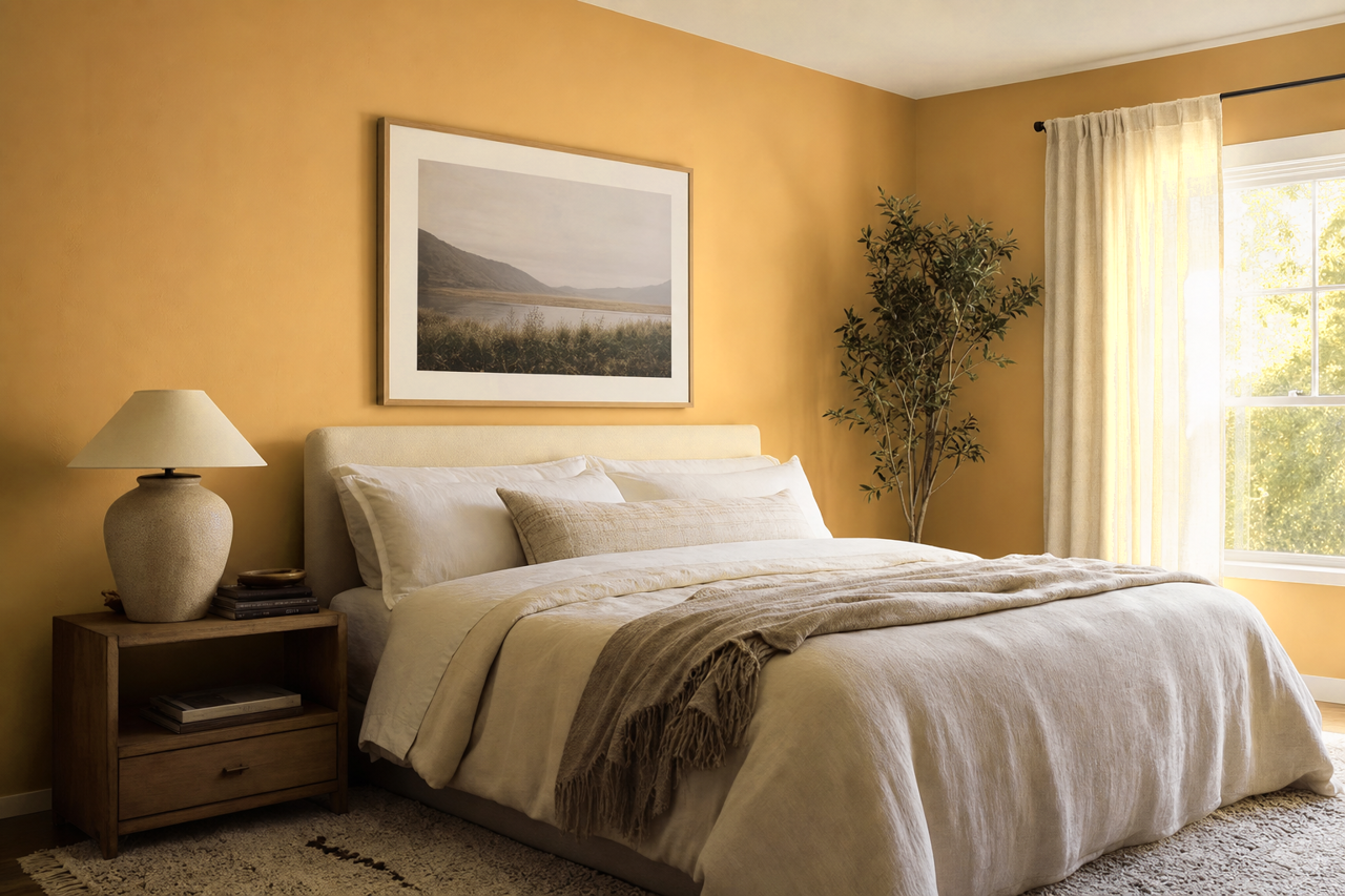 Earthen Sienna by Valspar on interiors