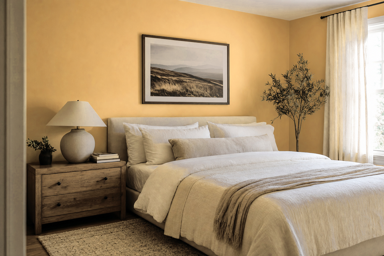 Harpswell Green by Valspar on interiors