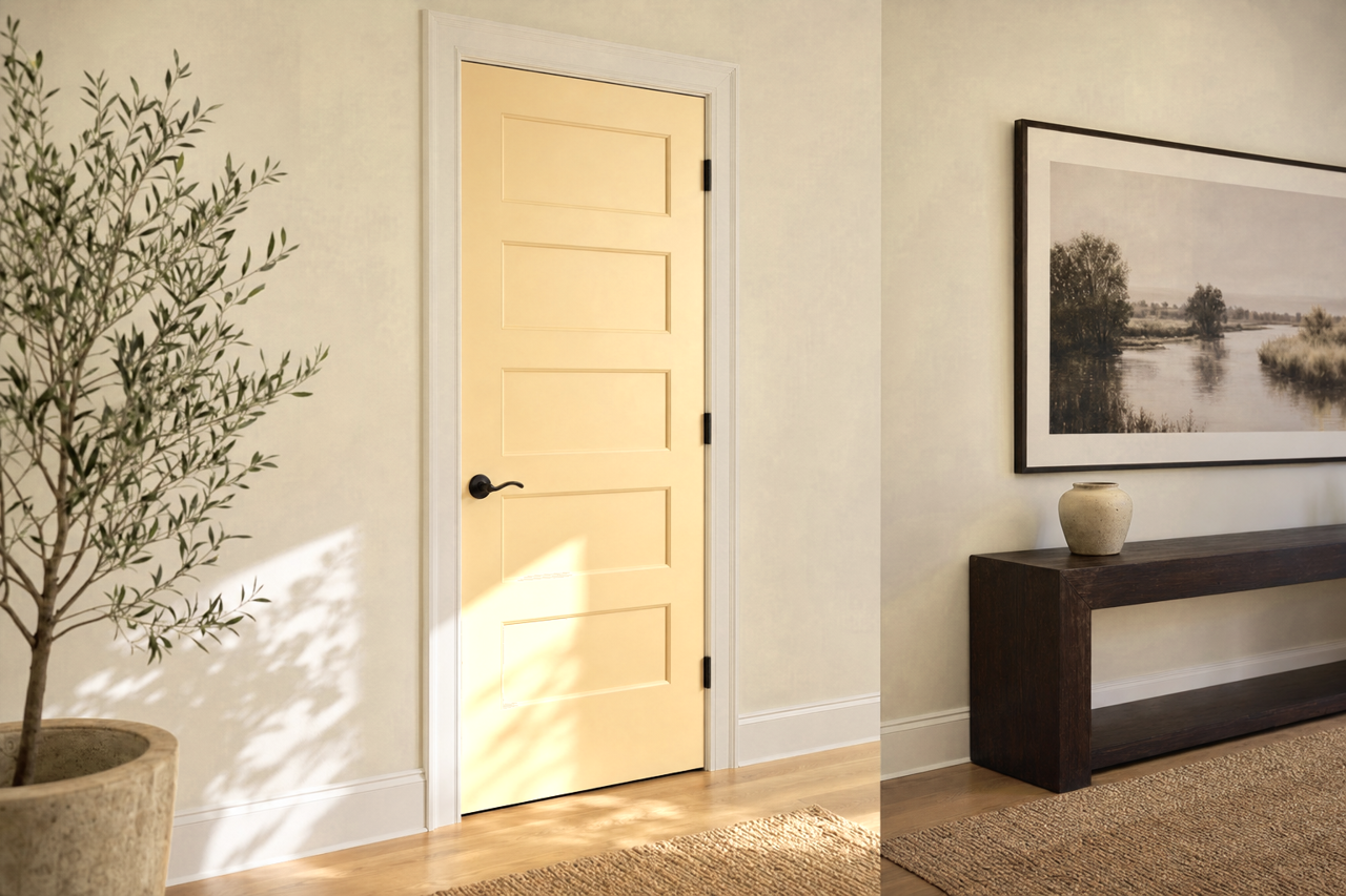 Homey Cream by Valspar on interior-doors