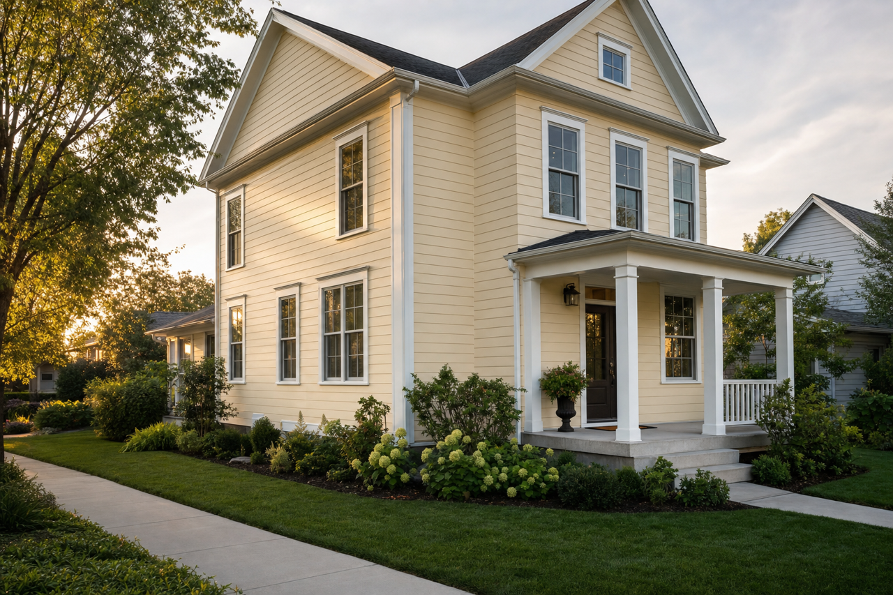Crafted White by Valspar on exterior