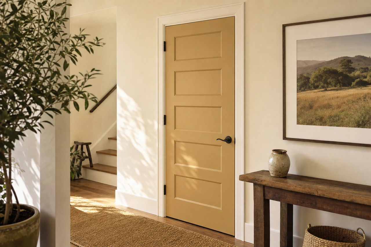 Bedouin Trail by Valspar on interior-doors