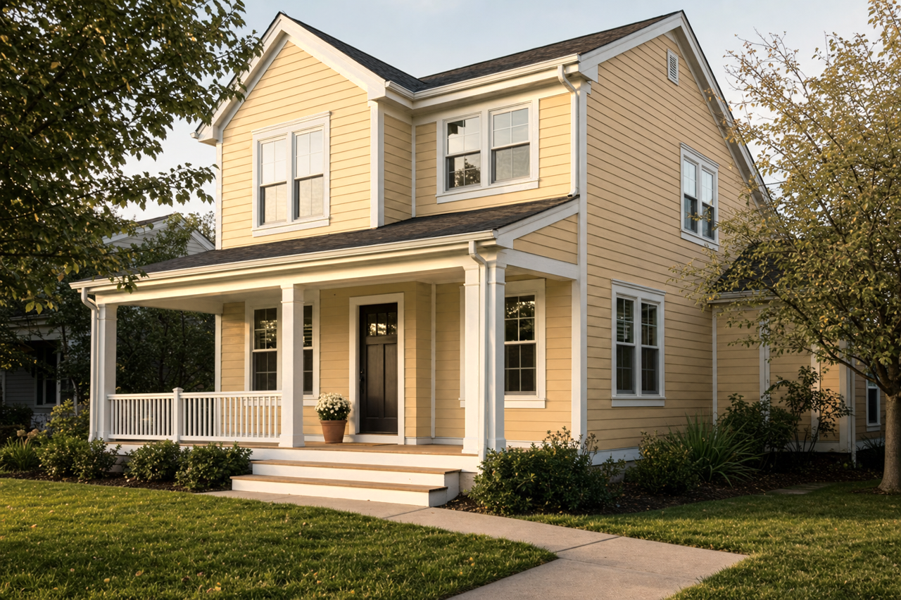 Golden Popover by Valspar on exterior