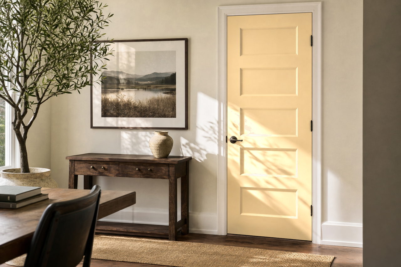 Baked Scone by Valspar on interior-doors