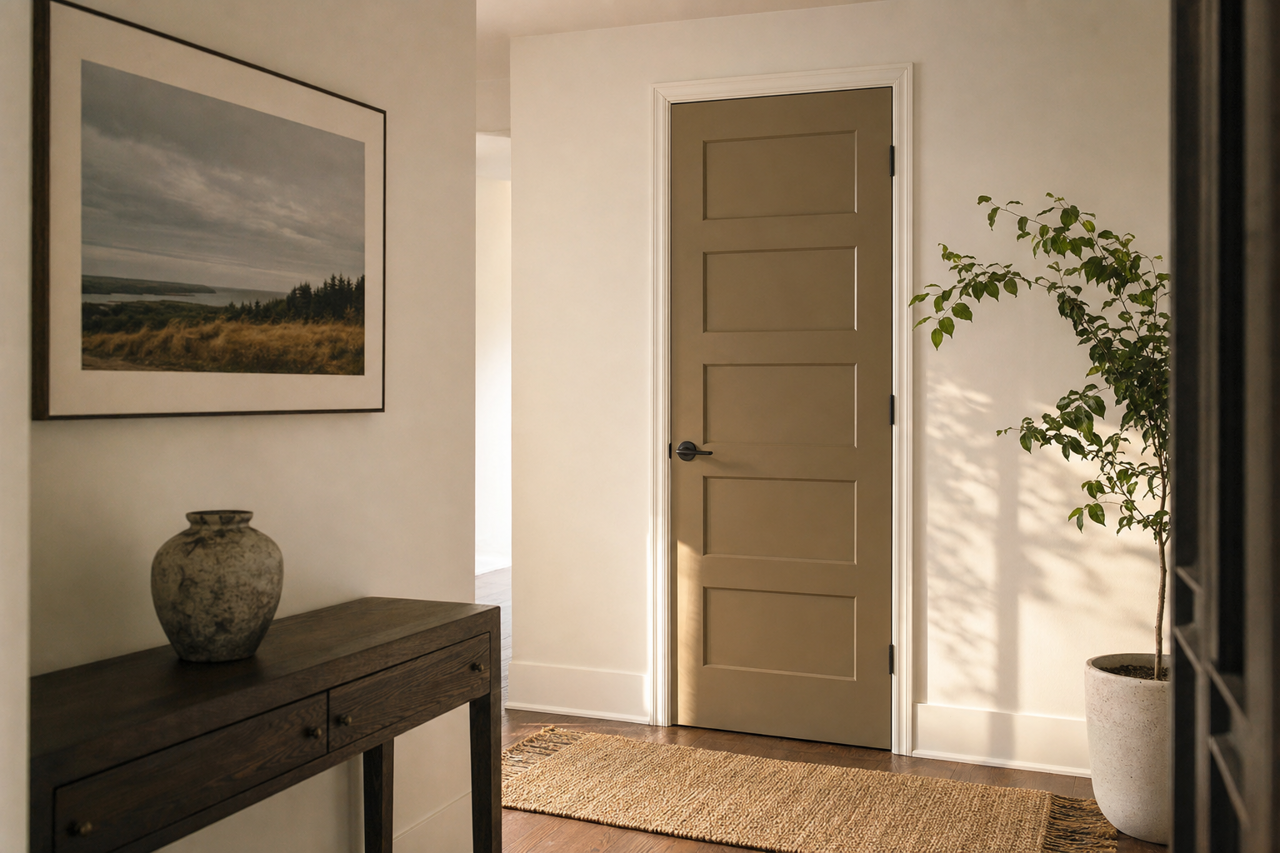 Twilight Jungle by Valspar on interior-doors