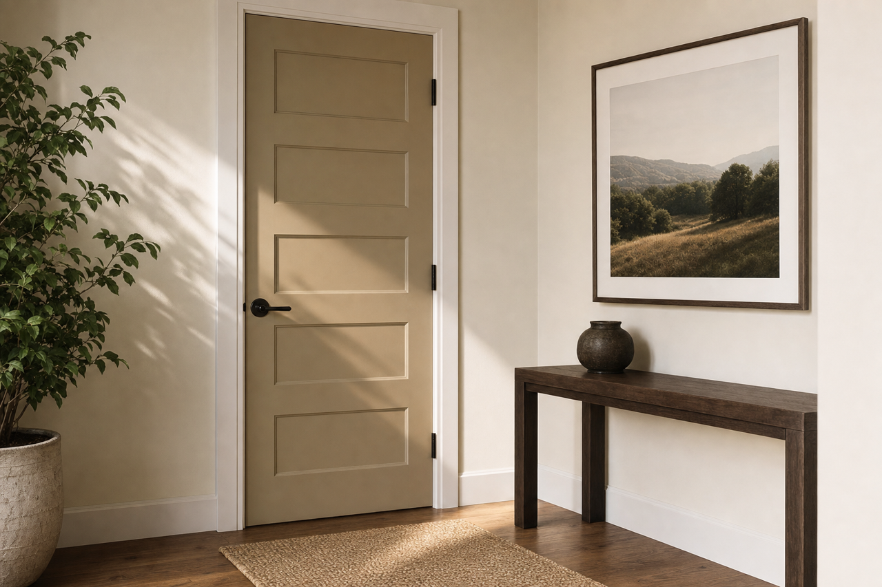 Winter Delta by Valspar on interior-doors
