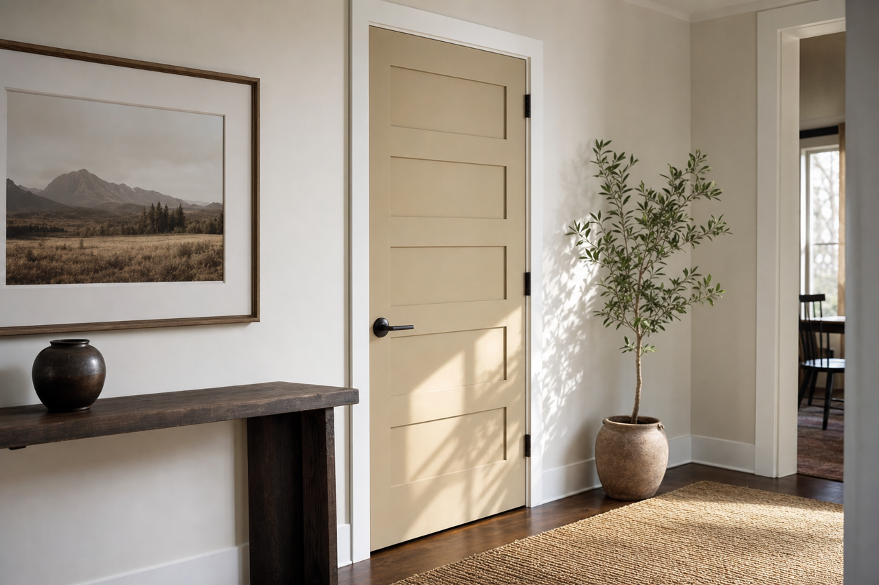 Wild Mushroom by Valspar on interior-doors