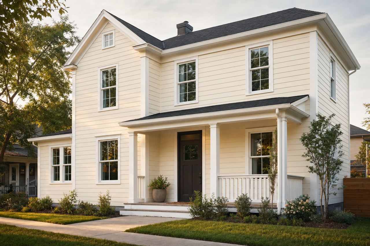 Cozy White by Valspar on exterior