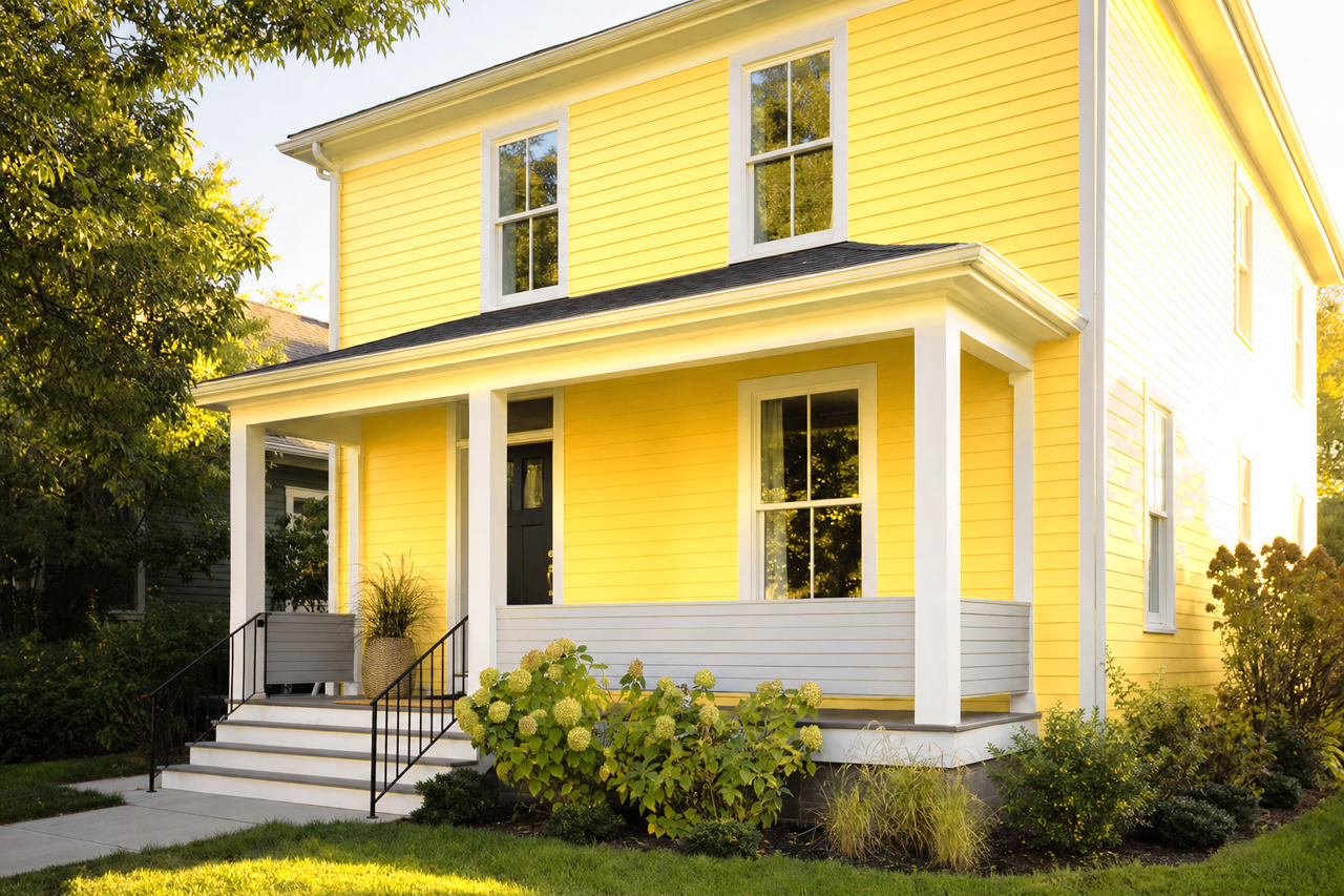 Sweet Mustard by Valspar on exterior