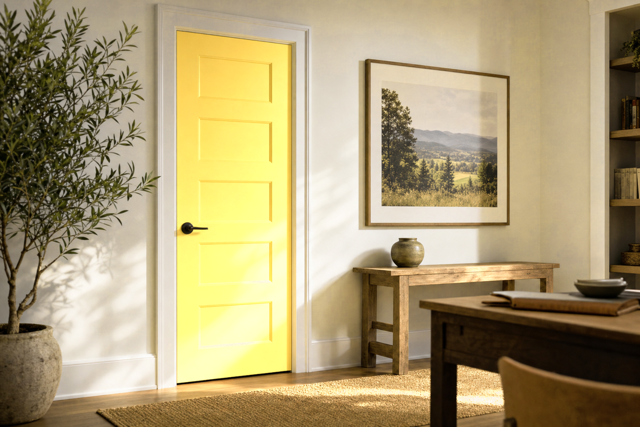 Top Banana by Valspar on interior-doors