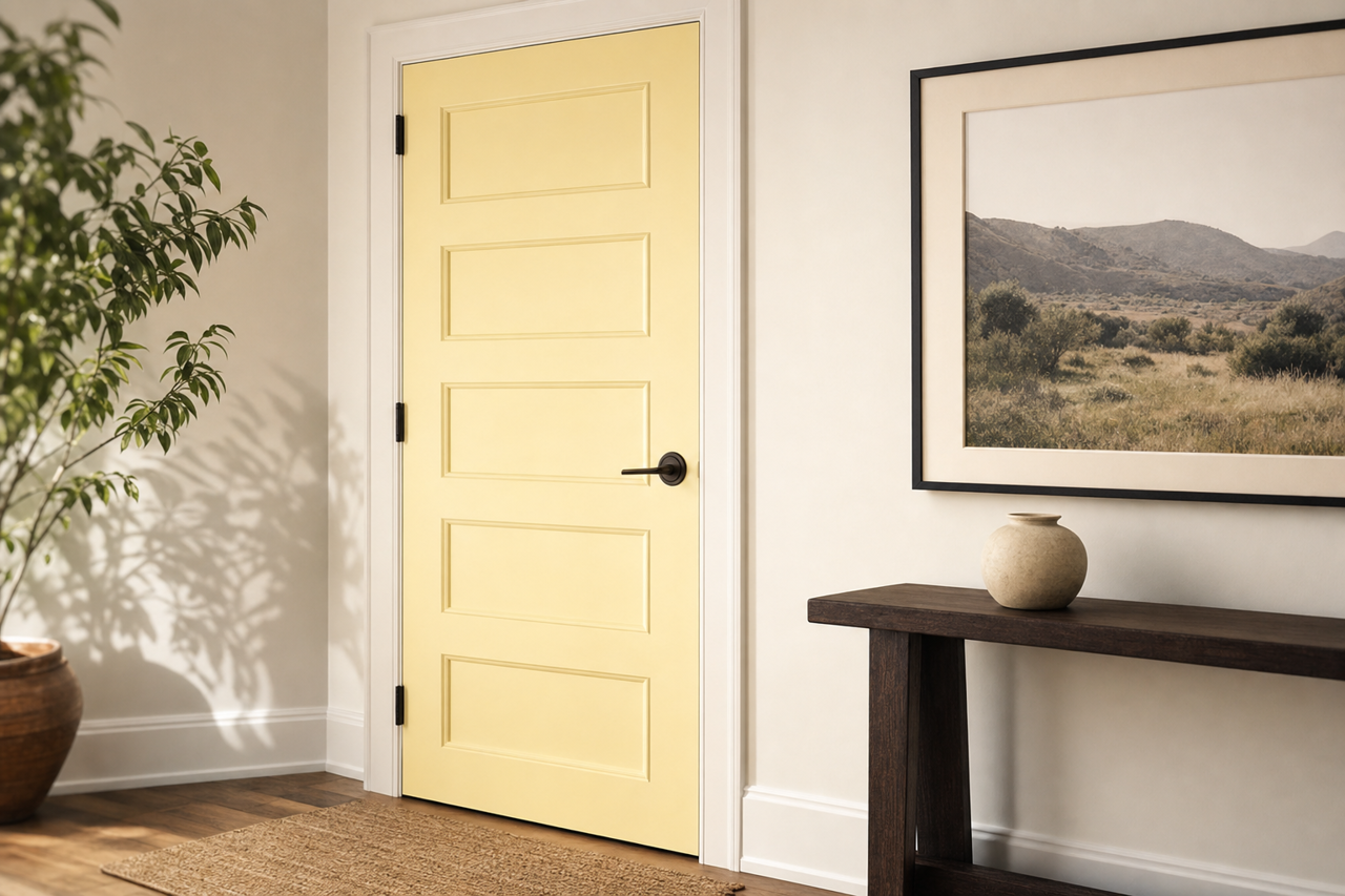 Warm Summer by Valspar on interior-doors