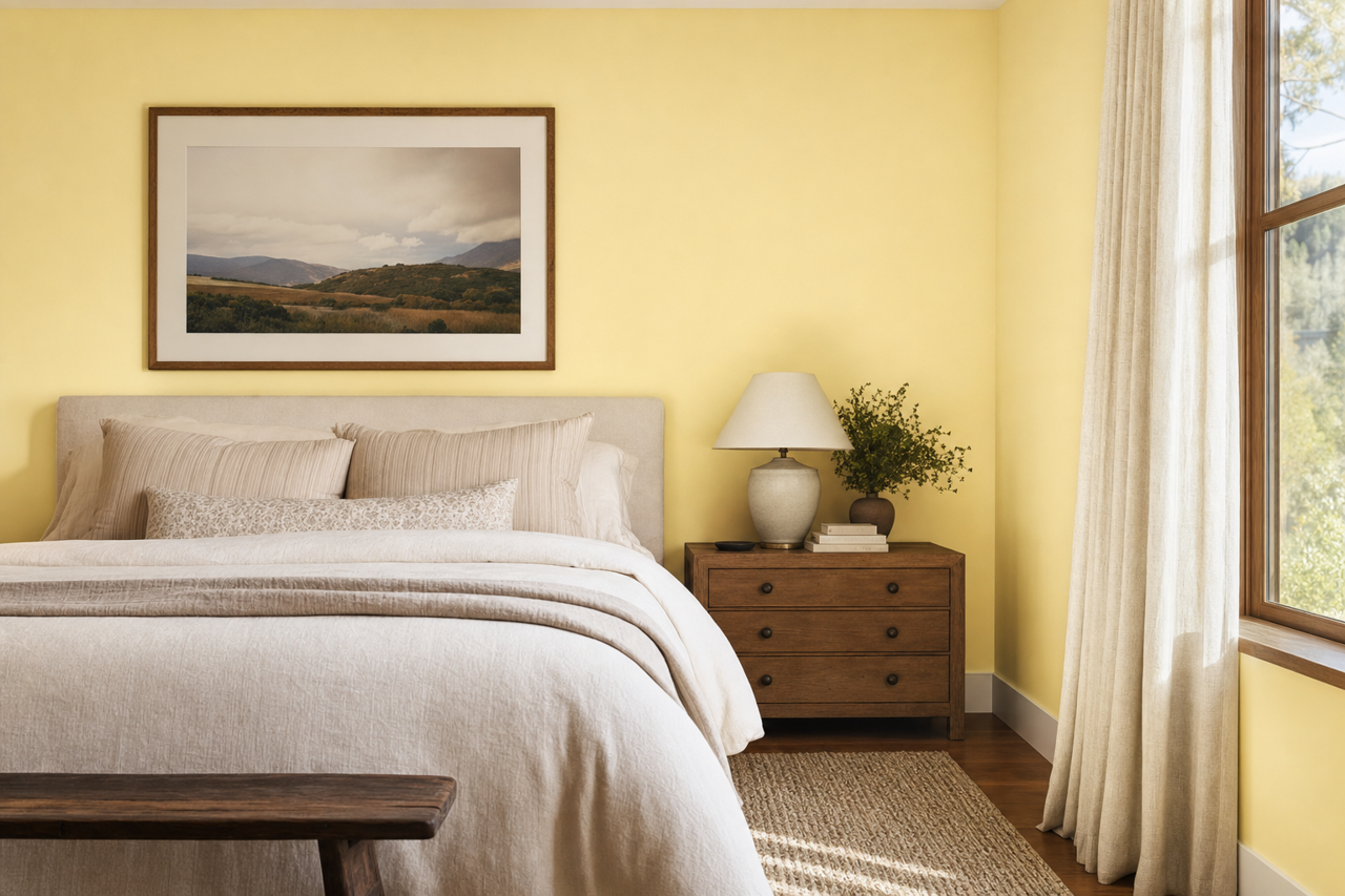 Warm Summer by Valspar on interiors