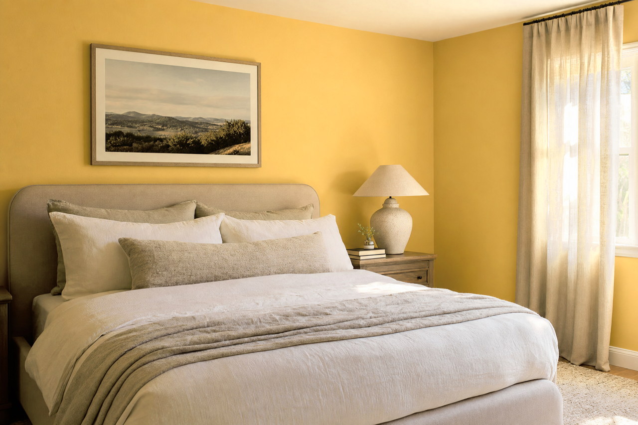 Swiftly Green by Valspar on interiors