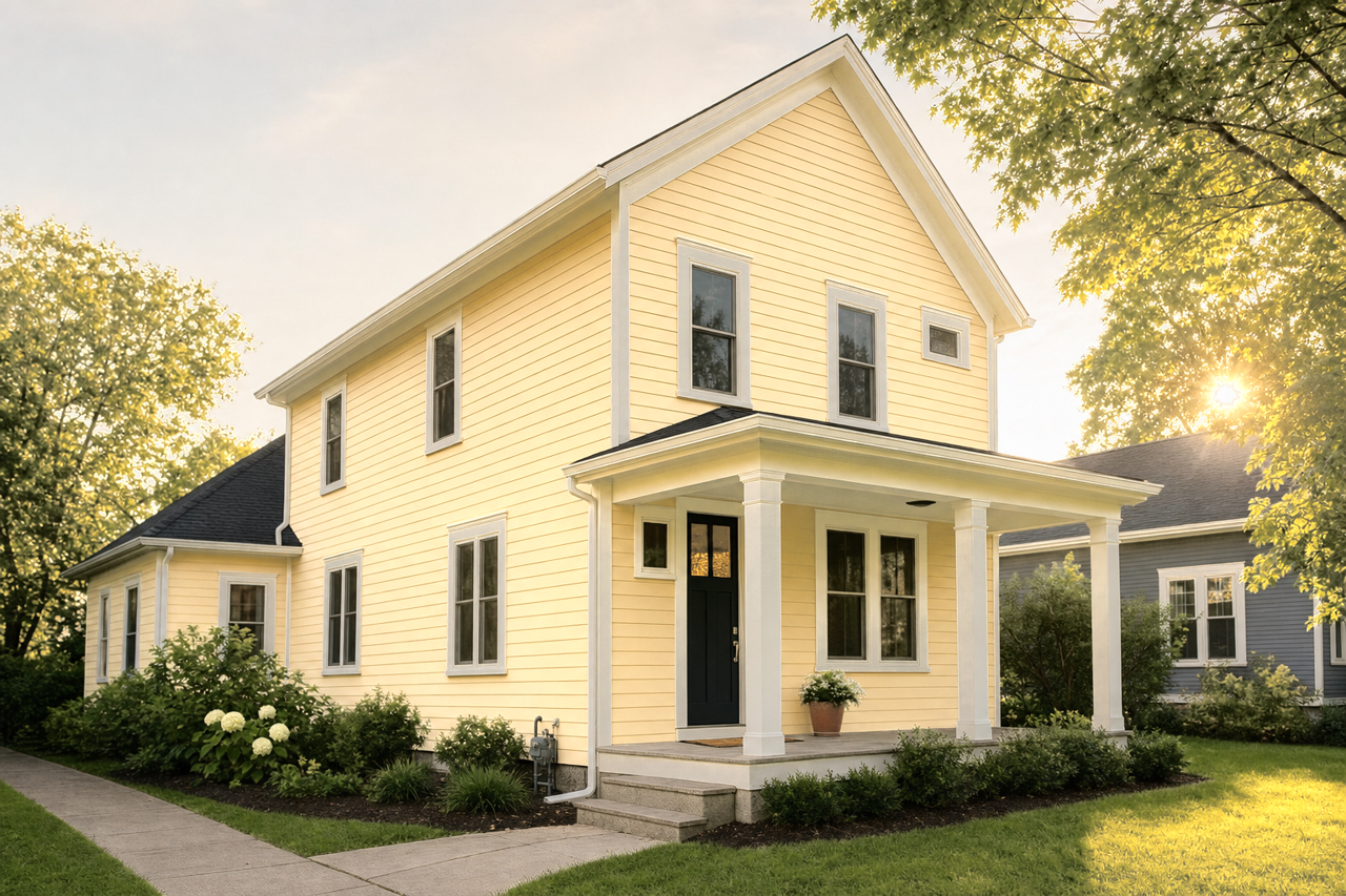 Canary Diamond by Valspar on exterior