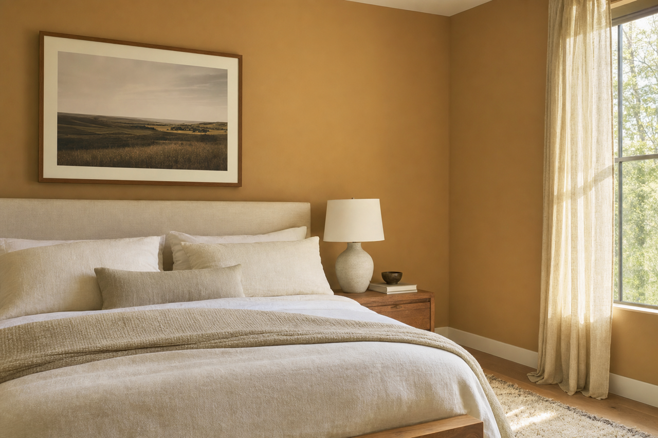 Grecian Olive by Valspar on interiors