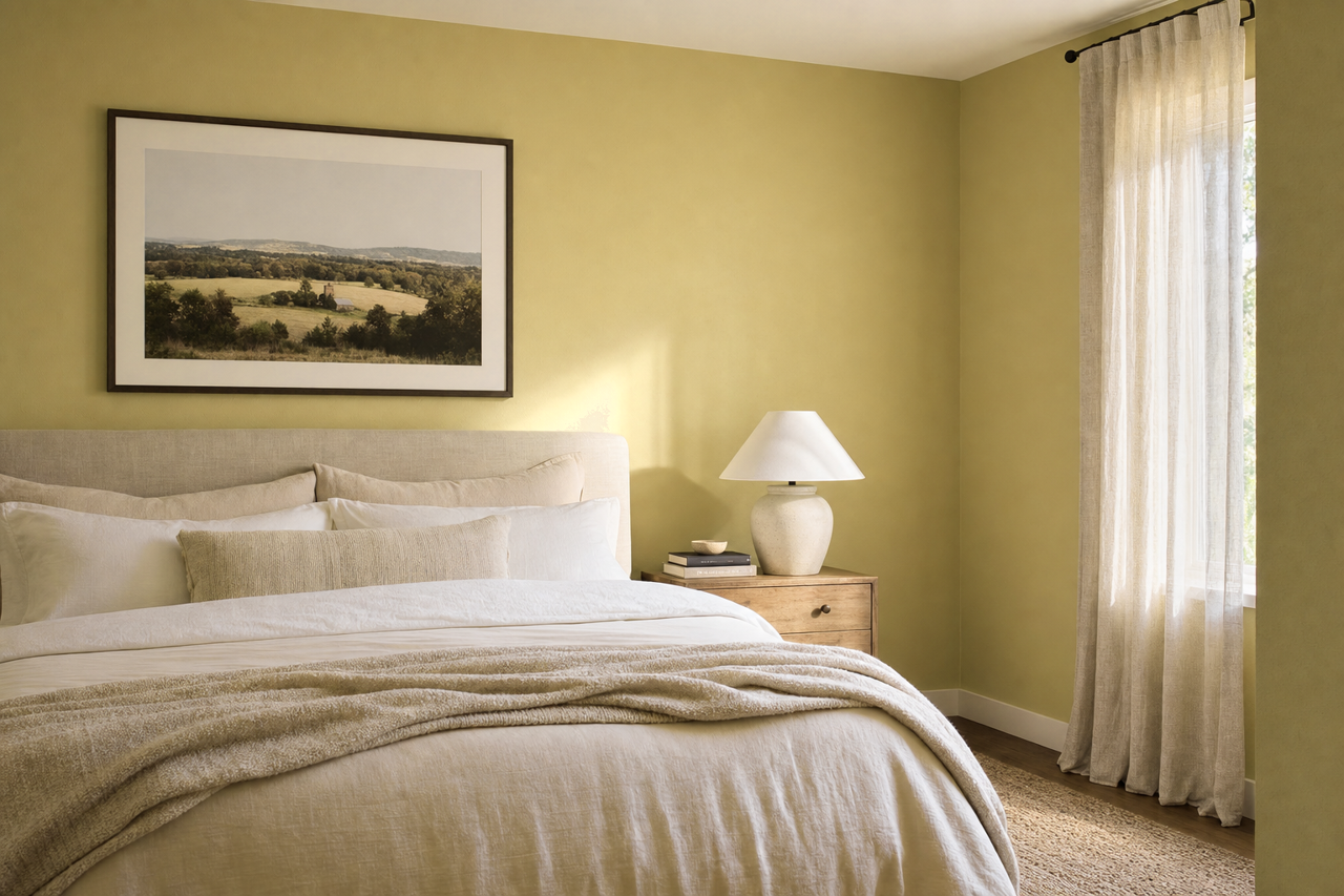 Swampwater by Valspar on interiors