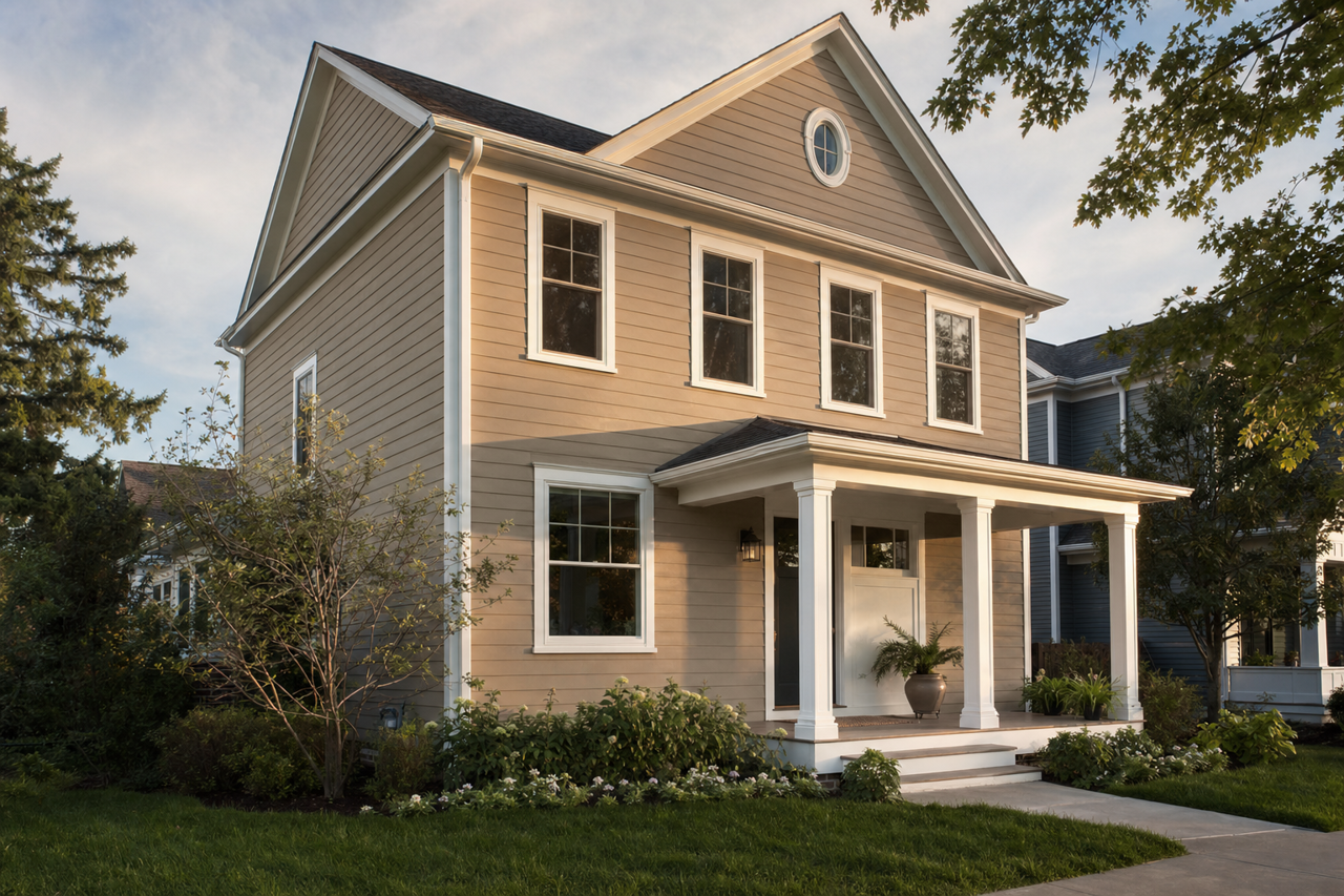 Riverbed's Edge by Valspar on exterior