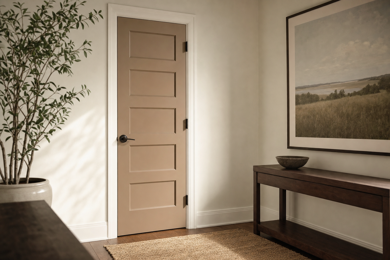 Riverbed's Edge by Valspar on interior-doors