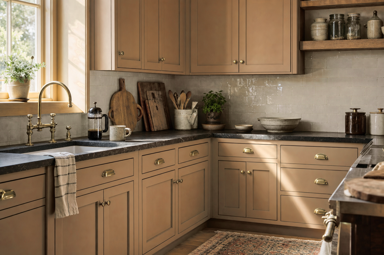 Rugged by Valspar on cabinets