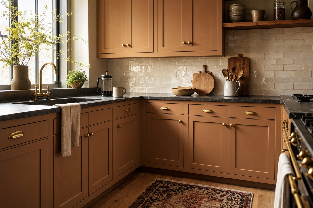 Treetrunk by Valspar on cabinets