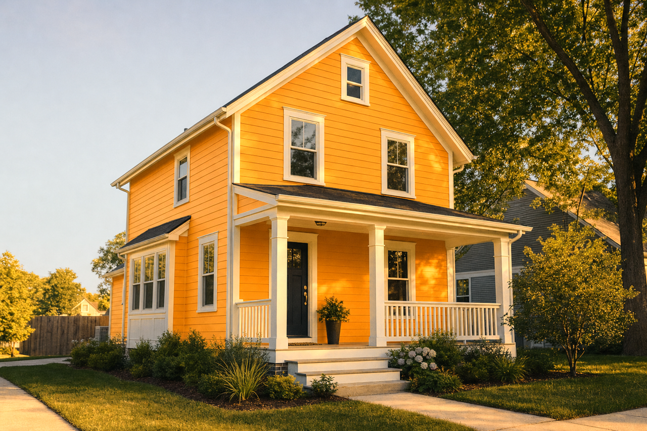 Sunset Glow by Valspar on exterior