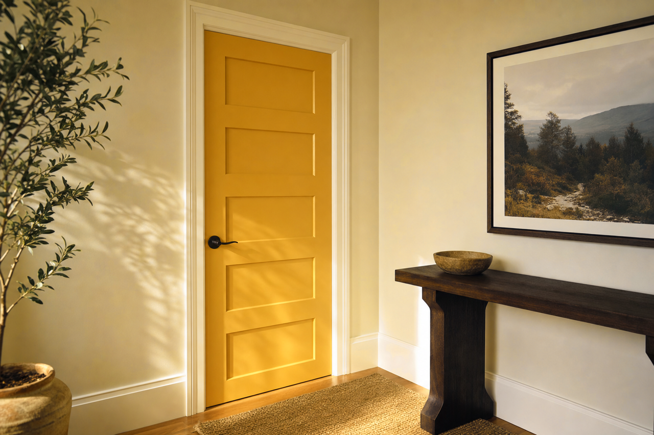 Roman Ornament by Valspar on interior-doors